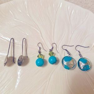 Lenox tray Eternal Leaf with 3 pairs of earrings